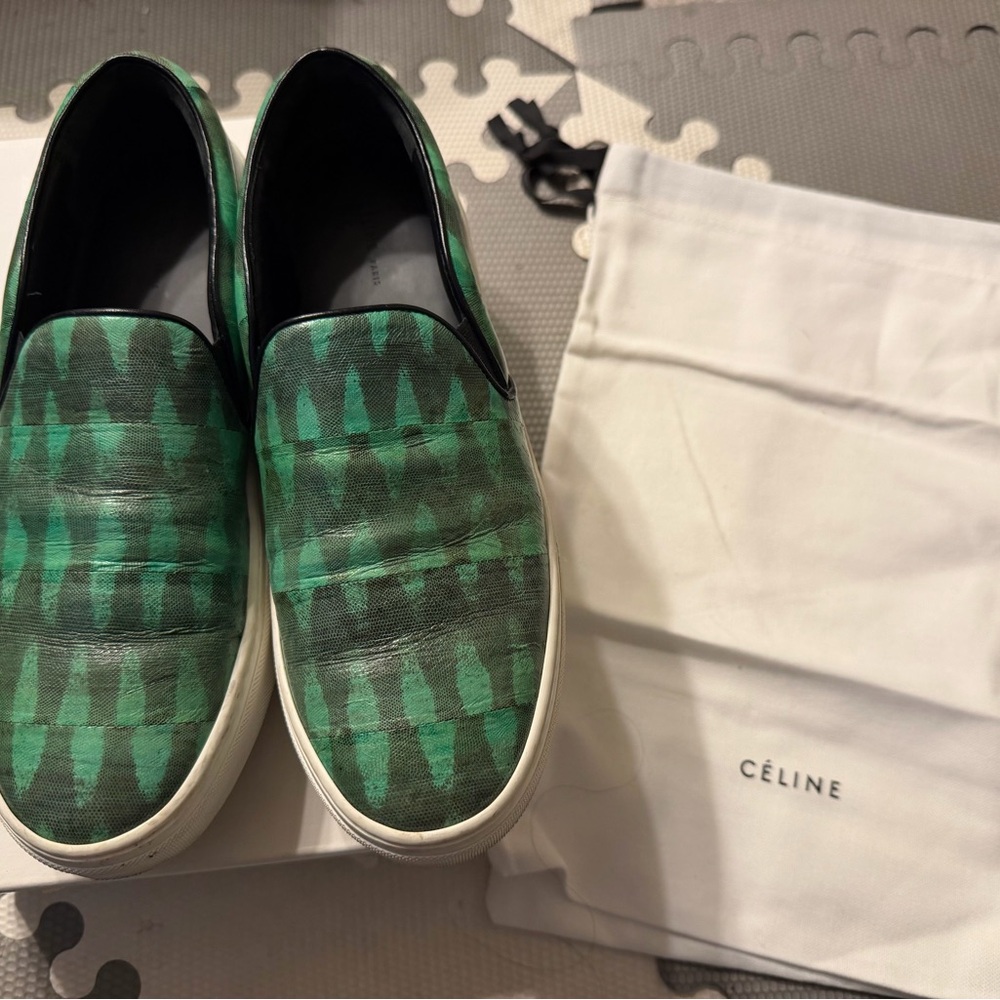 Celine Slip-On Sneakers 25 Skate Tiger Snake Size 38